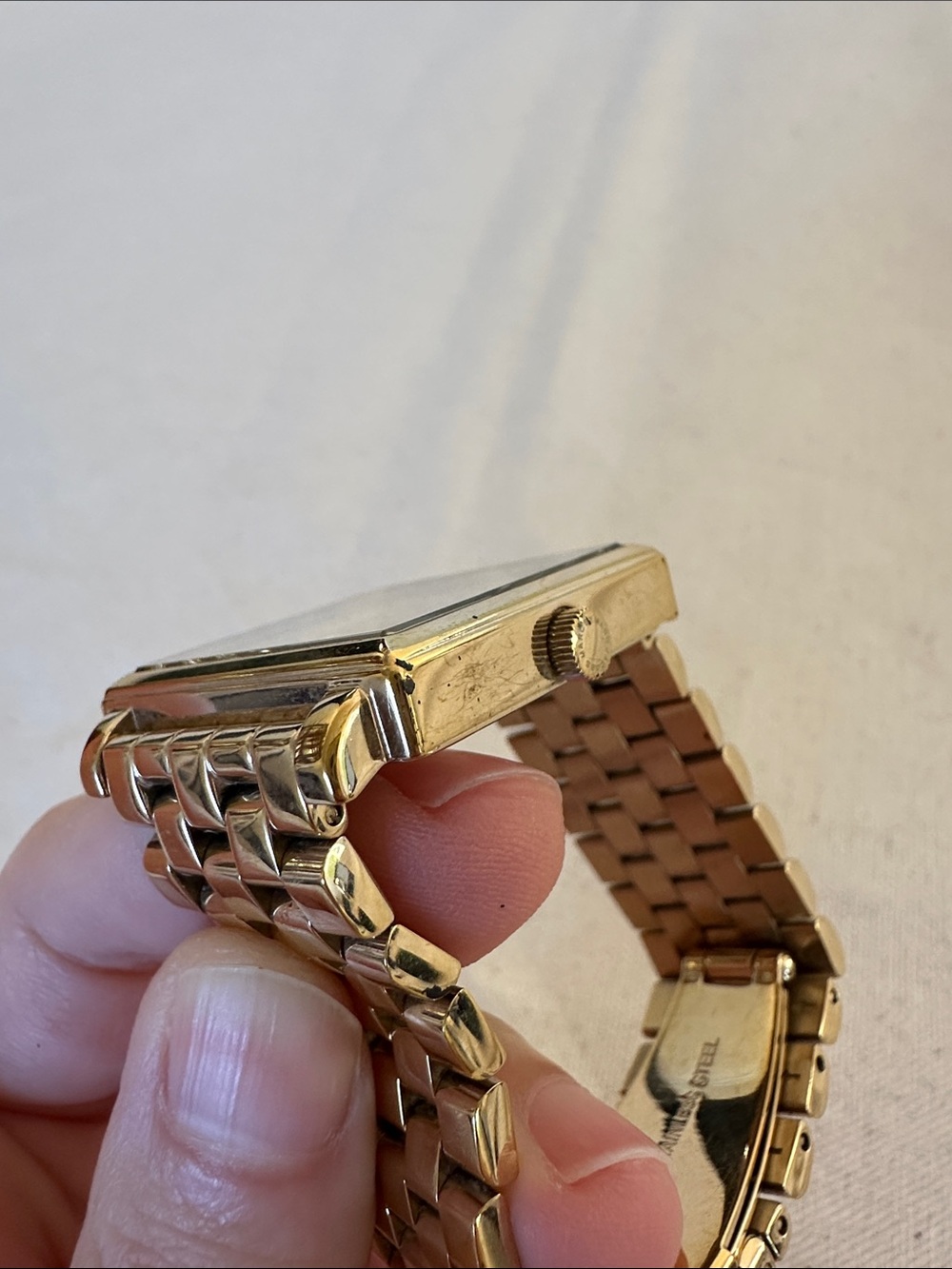 Marc Jacobs Gold-Tone Square Link Watch - Picture 8 of 10
